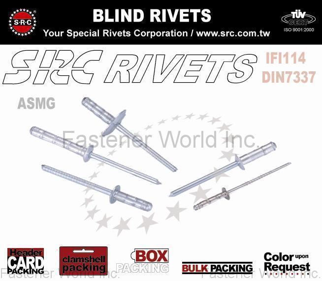 SPECIAL RIVETS CORP. (SRC) , BLIND RIVETS , Blind Rivets