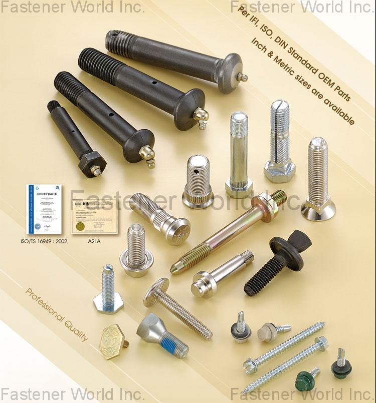 SHIN JAAN WORKS CO., LTD.  , FASTENERS , All Kinds of Screws