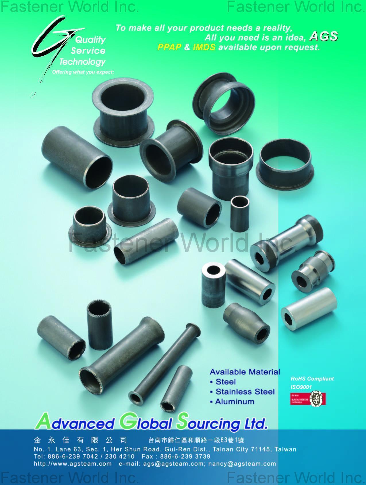 AGS (ADVANCED GLOBAL SOURCING LTD.) , Stamping Parts , Forged And Stamped Parts