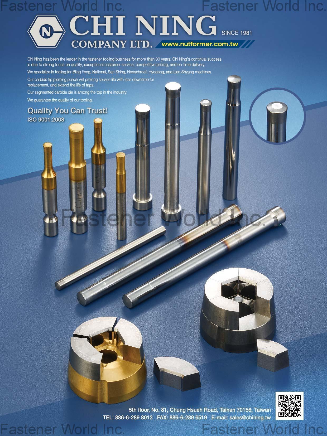 CHI NING CO., LTD. , Hex Recess Punches , Hex Recess Punches