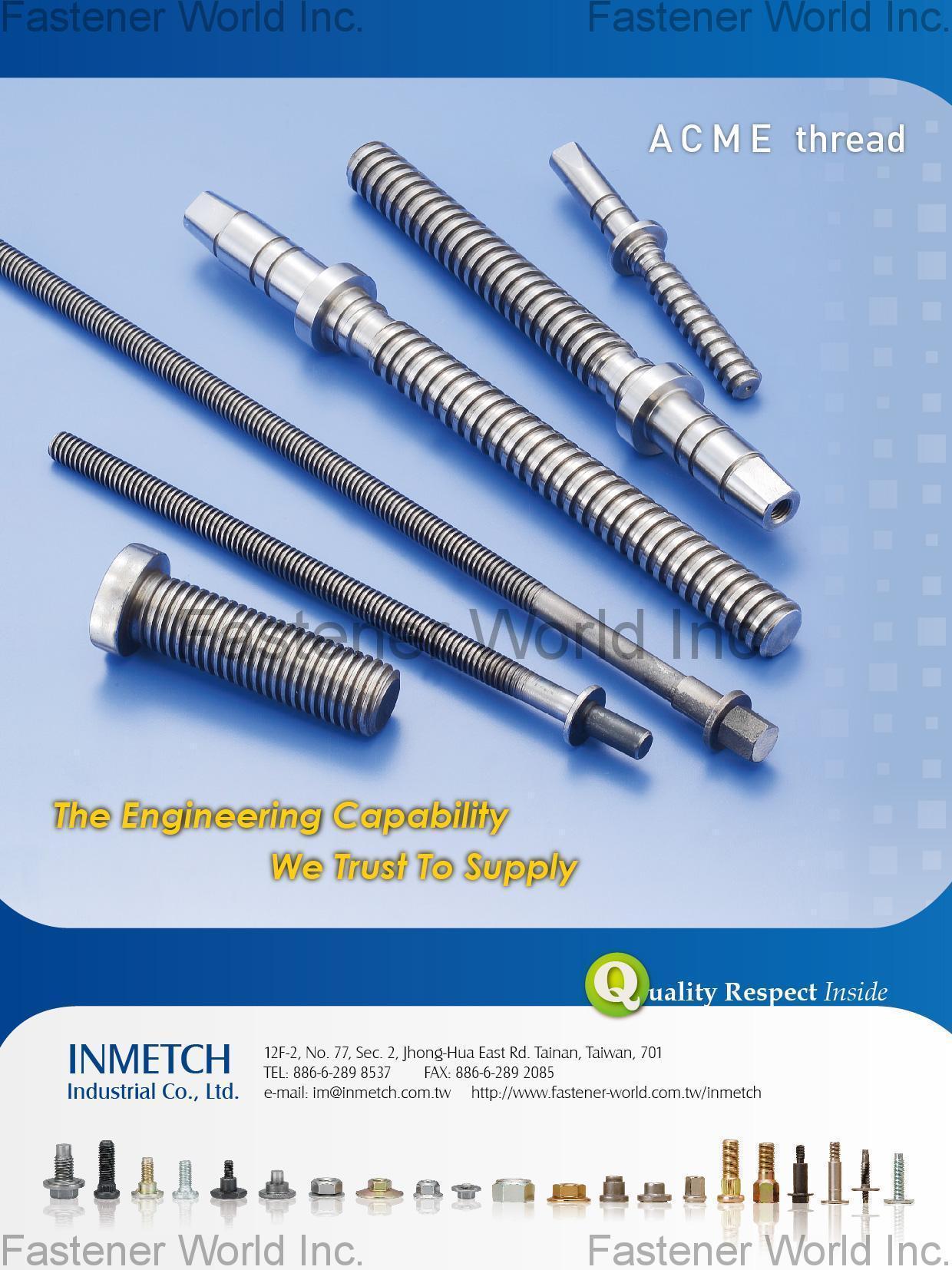 INMETCH INDUSTRIAL CO., LTD.  , ACME thread , Thread Forming Screws