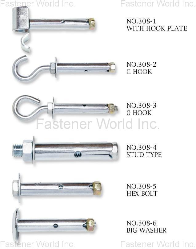 HWALLY PRODUCTS CO., LTD.  , NO.308 IR SLEEVE ANCHOR , Sleeve Anchors