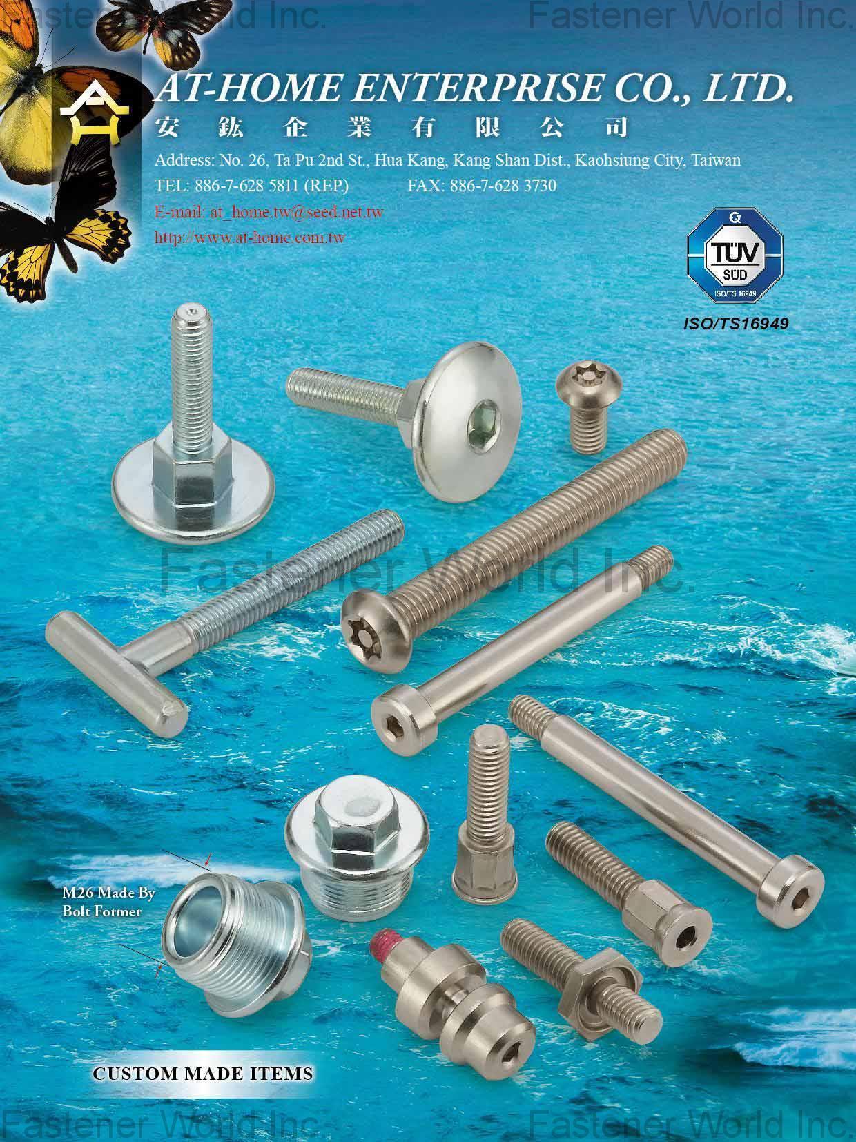 AT-HOME ENTERPRISE CO., LTD.  , penta-head bolt/CUSTOM BOLT/CUSTOM SCREW , Penta-head Bolts