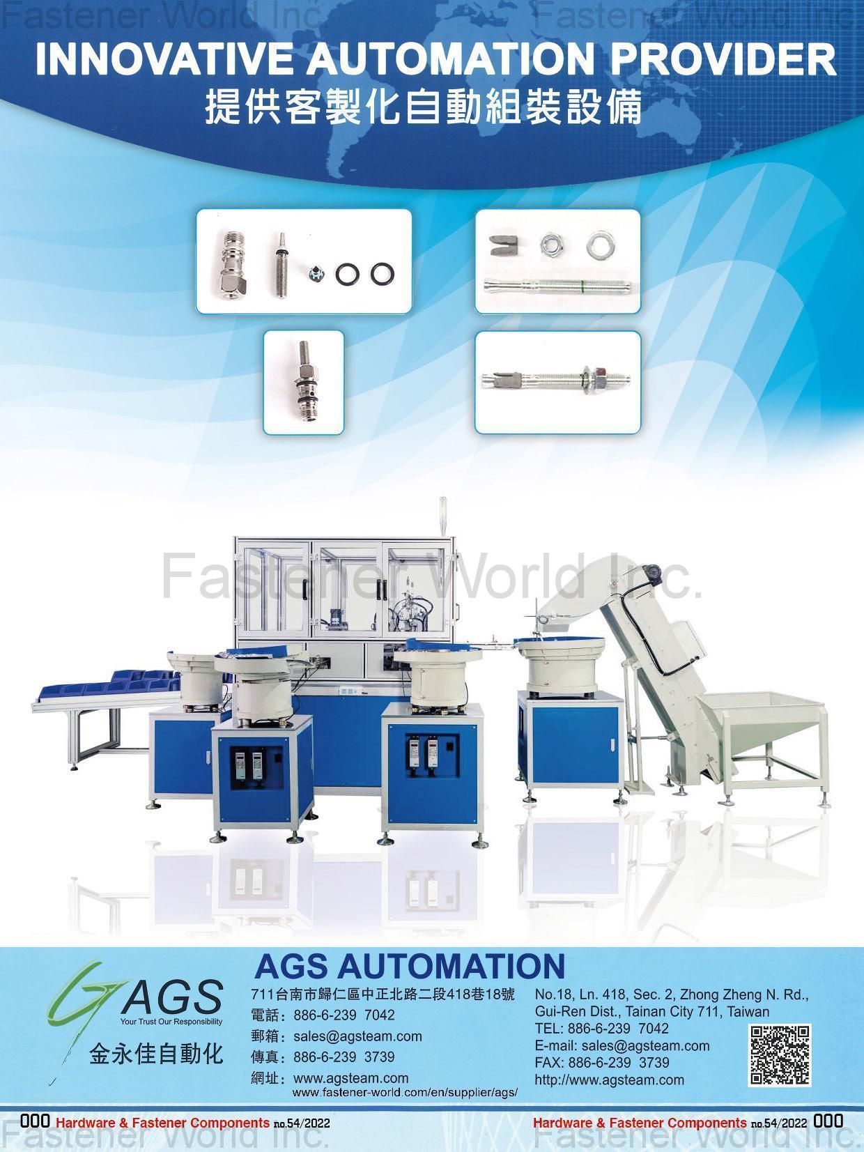 AGS (ADVANCED GLOBAL SOURCING LTD.) , Innovative Automation Provider