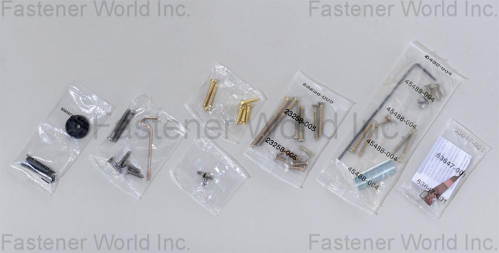 KAN GOOD ENTERPRISE CO., LTD. , Fastener, Hardware, Plastic, Instruction Booklet Package in Lpp Bags