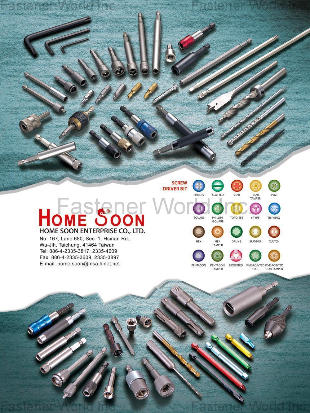 HOME SOON ENTERPRISE CO., LTD.  , Screw Driver Bit , Magnetic Screwdrivers