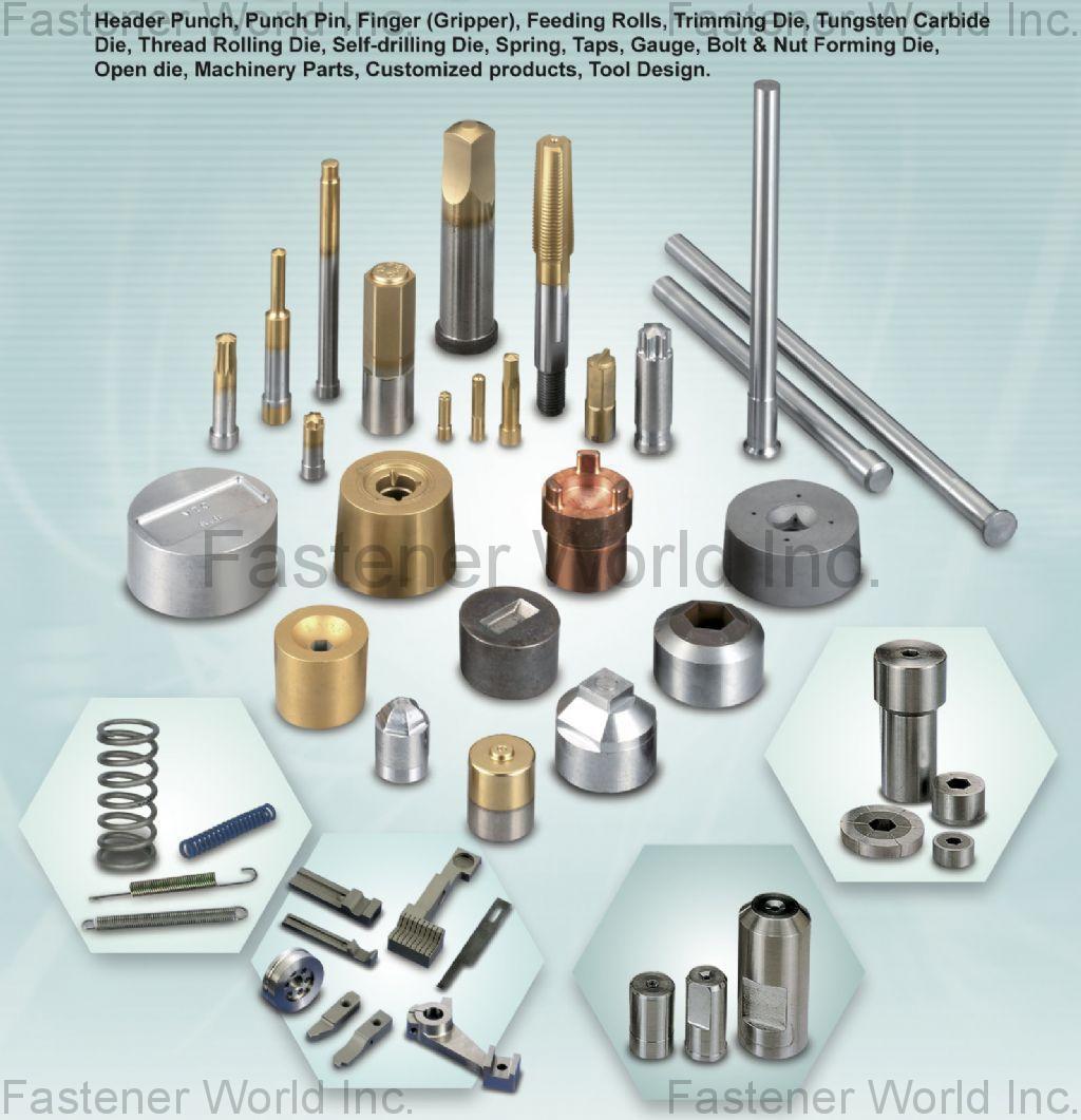 AIMREACH ENTERPRISES CO., LTD.  , SELF-DRILLING DIE, SPRING, THREAD ROLLING DIE , Pointing dies, Self-drilling dies